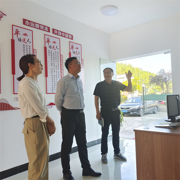 5月5日，县委常委、组织部长方庆峰调研新安江公司，黄山米兰网_米兰（中国）集团常务副总经理方亮陪同。.jpg